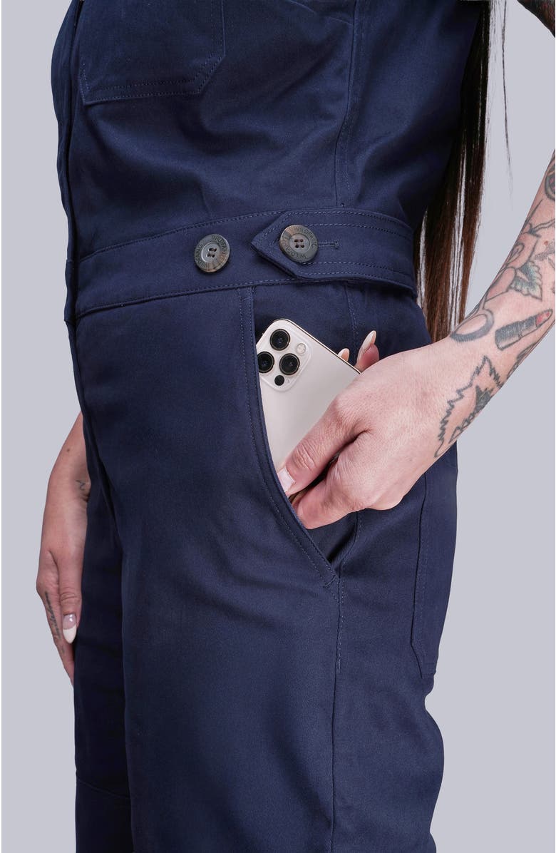WILDFANG The Essential Sleeveless High Waisted Coverall, Alternate, color, Navy