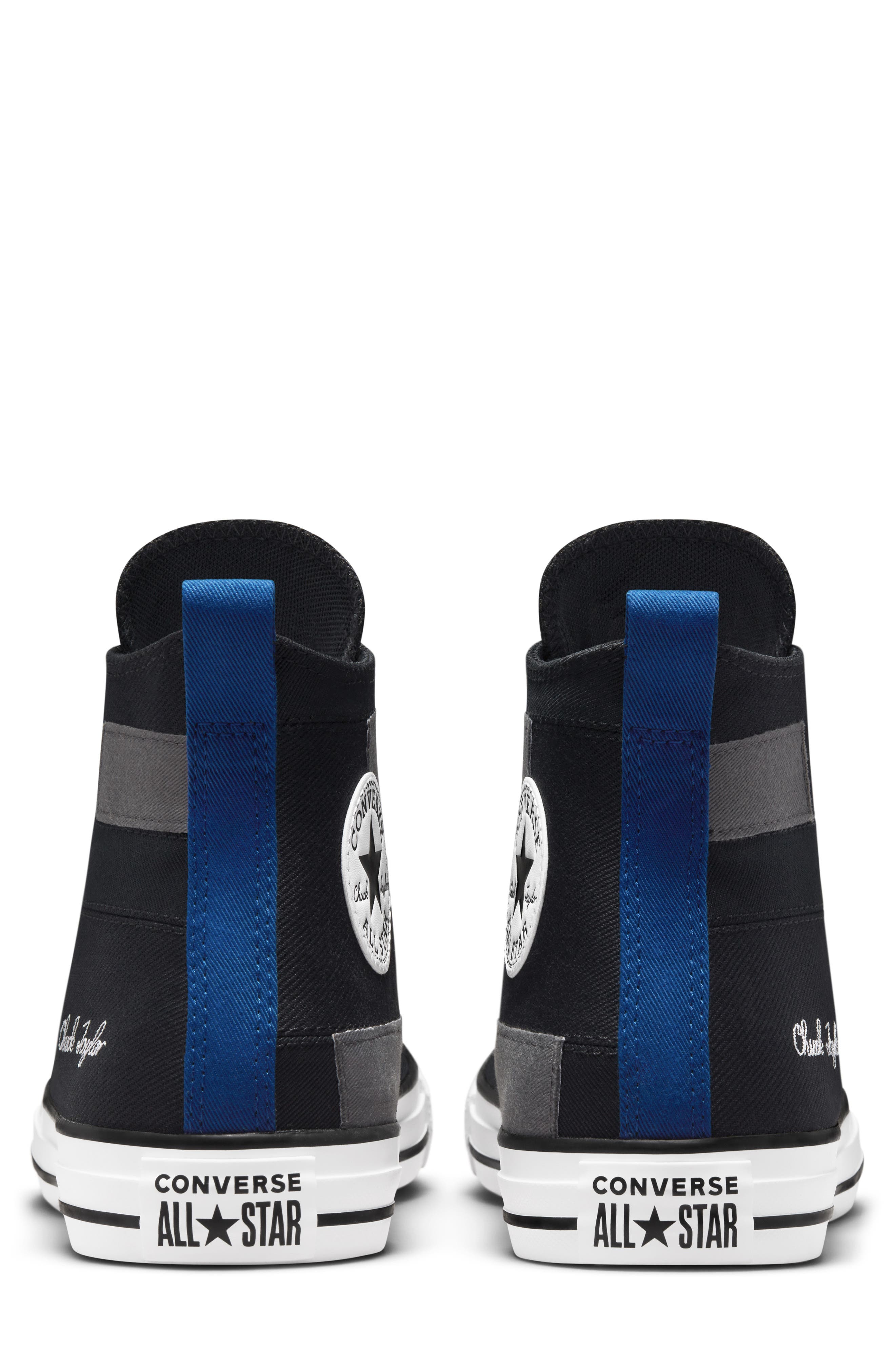 Converse Chuck Taylor All Star Hi Sneaker, Alternate, color, Black/ Blue/ White