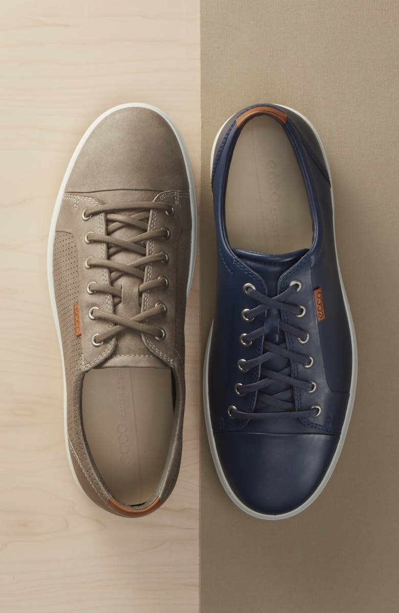 ECCO Soft 7 Perf Sneaker, Alternate, color, Coffee Leather