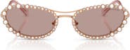 Swarovski 56mm Oval Sunglasses