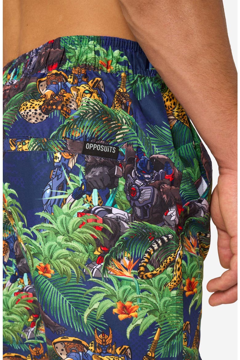 Transformers Disguise of the Print Camp Shirt & Shorts Set, Alternate, color, MULTICOLOR
