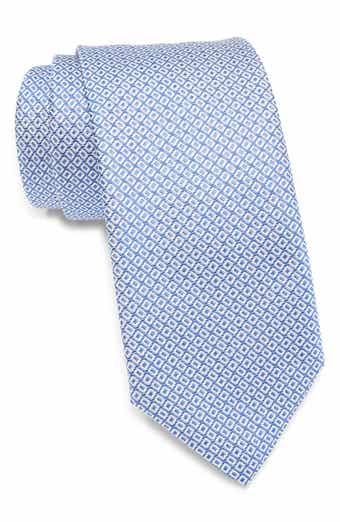 Grid Silk Blend Tie