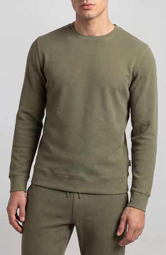 Textured Waffle Knit Sweatshirt