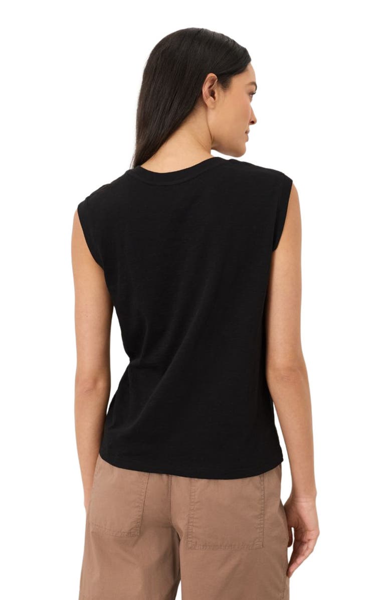 Pact Organic Cotton Featherweight Slub Relaxed Muscle Tee, Alternate, color, Black