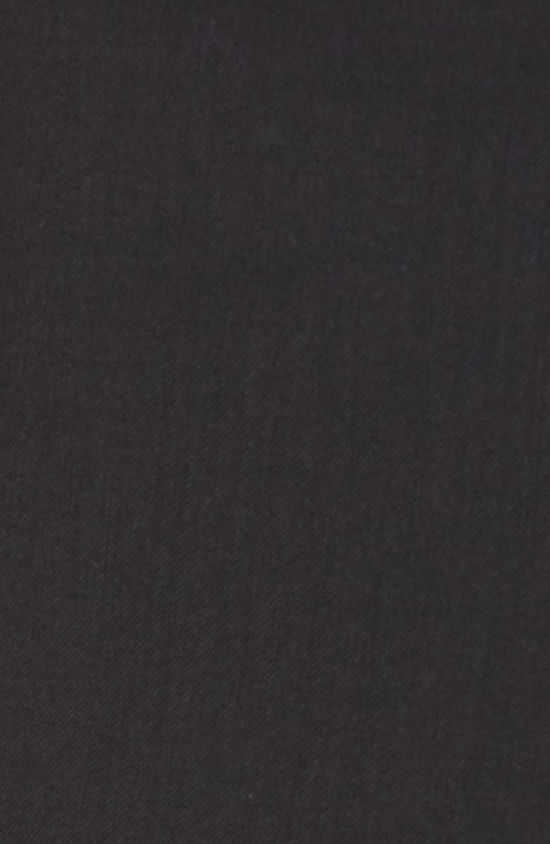 Zanella Devon Flat Front Classic Fit Solid Wool Serge Dress Pants, Alternate, color,