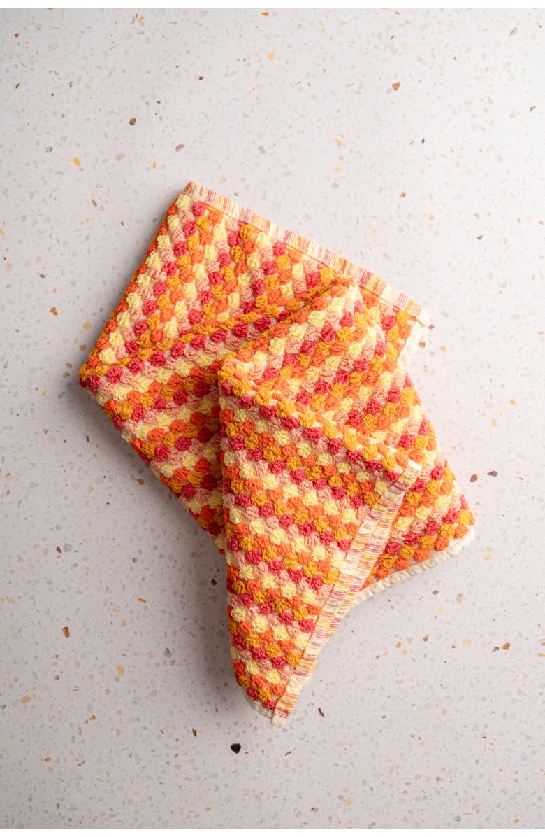 Olive and Loom Marseille Cotton Hand Towel, Alternate, color, Blue