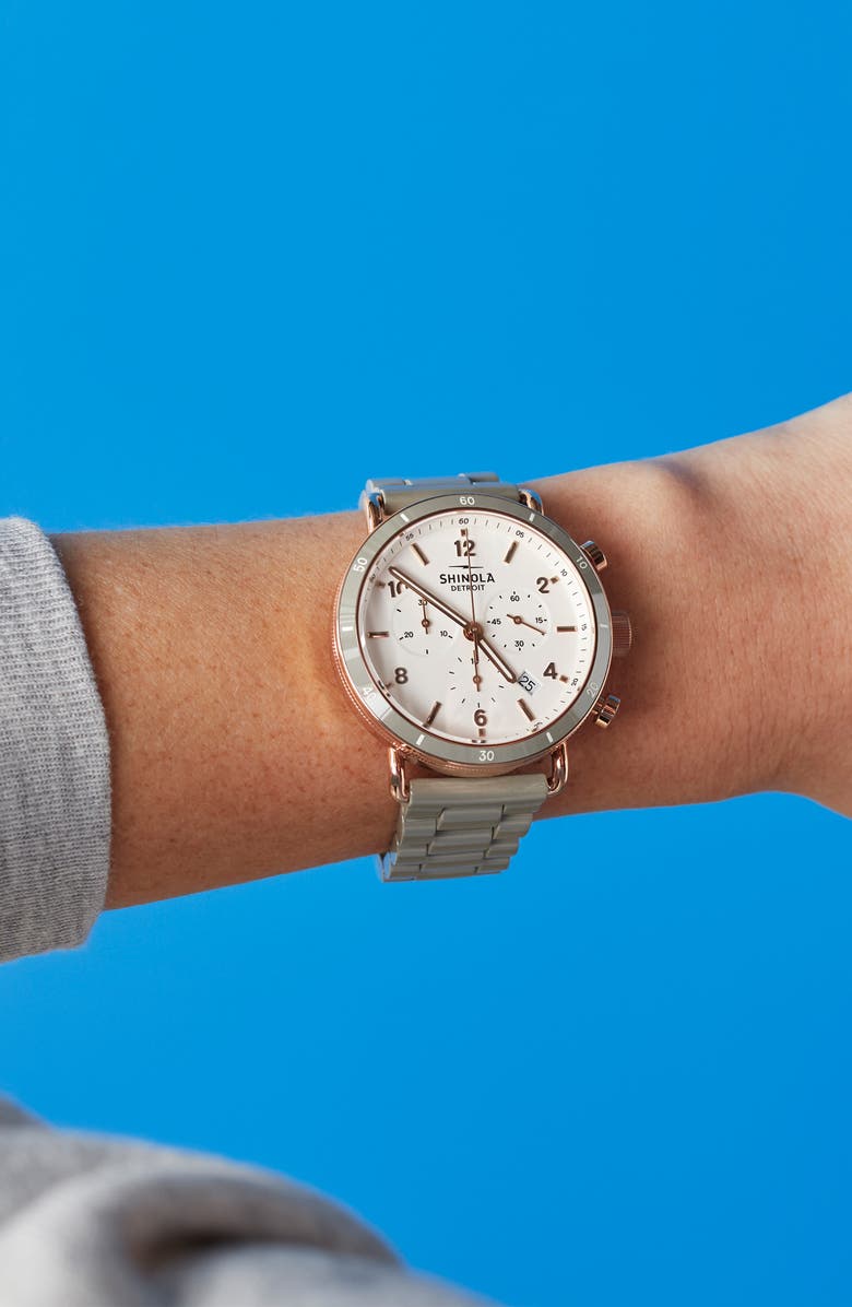 Shinola The Canfield Chrono Bracelet Watch, 40mm, Alternate, color, 