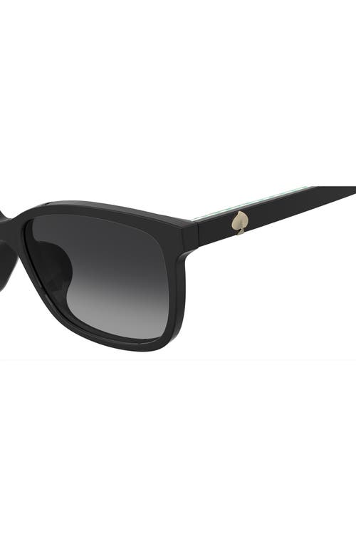Kate Spade New York Tabitha 55mm Rectangular Sunglasses In Black