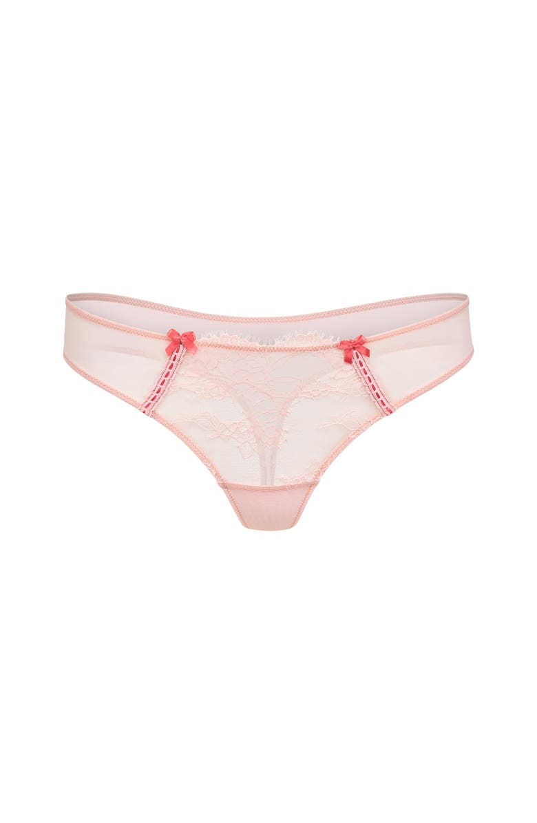 Adore Me Ela Thong Panties, Alternate, color, Light Pink