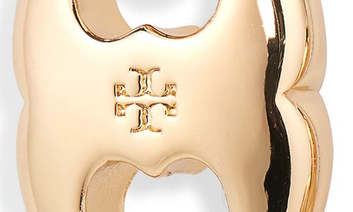 Tory Burch Gemini Link Drop Hoop Earrings