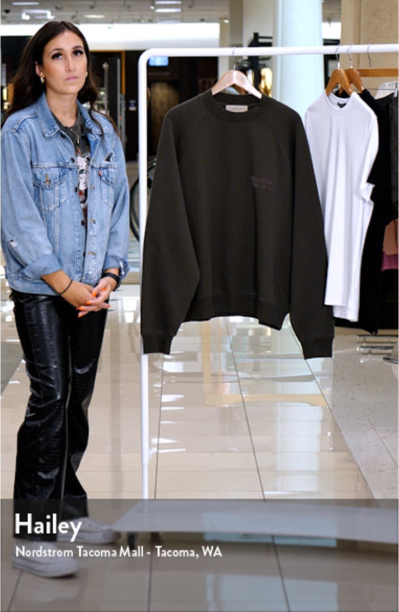 Essentials Logo Graphic Sweatshirt, sales video thumbnail