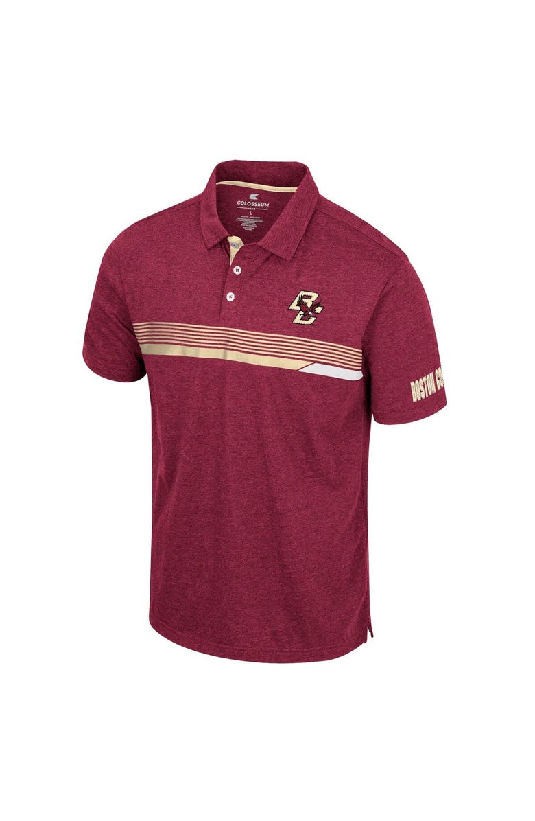 COLOSSEUM Men's Colosseum Maroon Boston College Eagles No Problemo Polo, Alternate, color, Maroon
