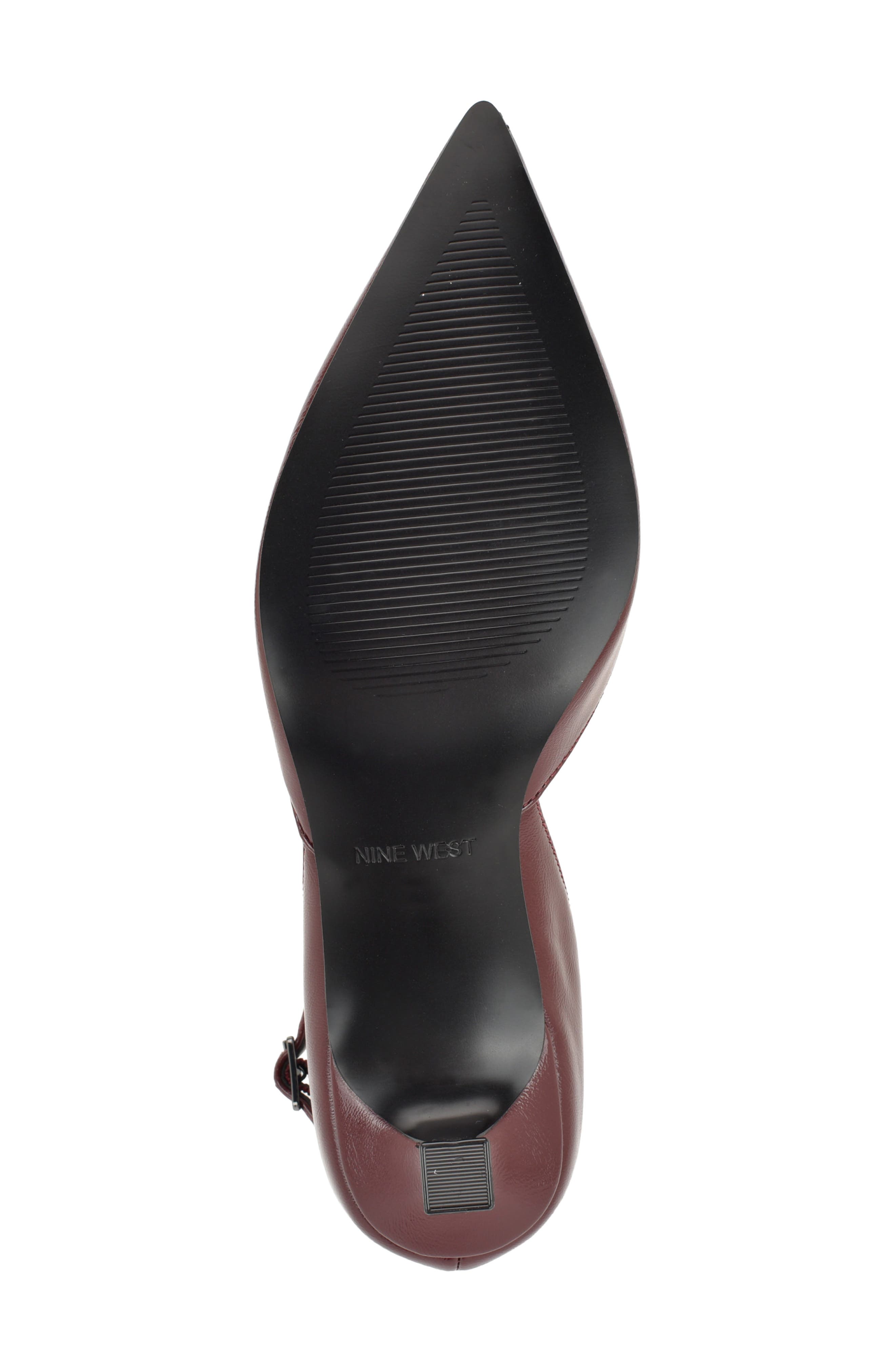 Kory Faux Leather Pointed Toe Pump, Alternate, color, DARK RED