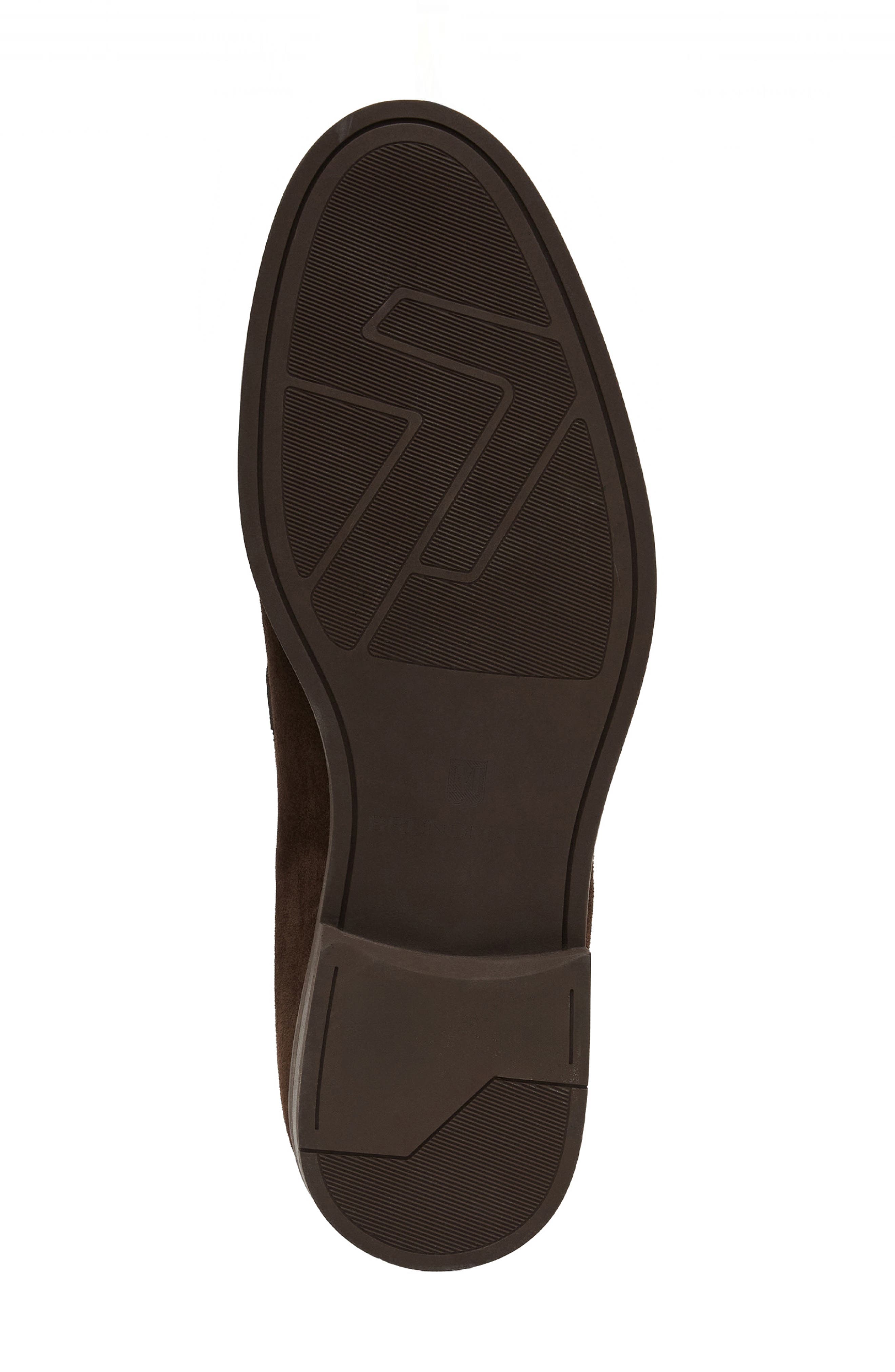 Fiore Suede Loafer, Alternate, color, DARK BROWN SUEDE