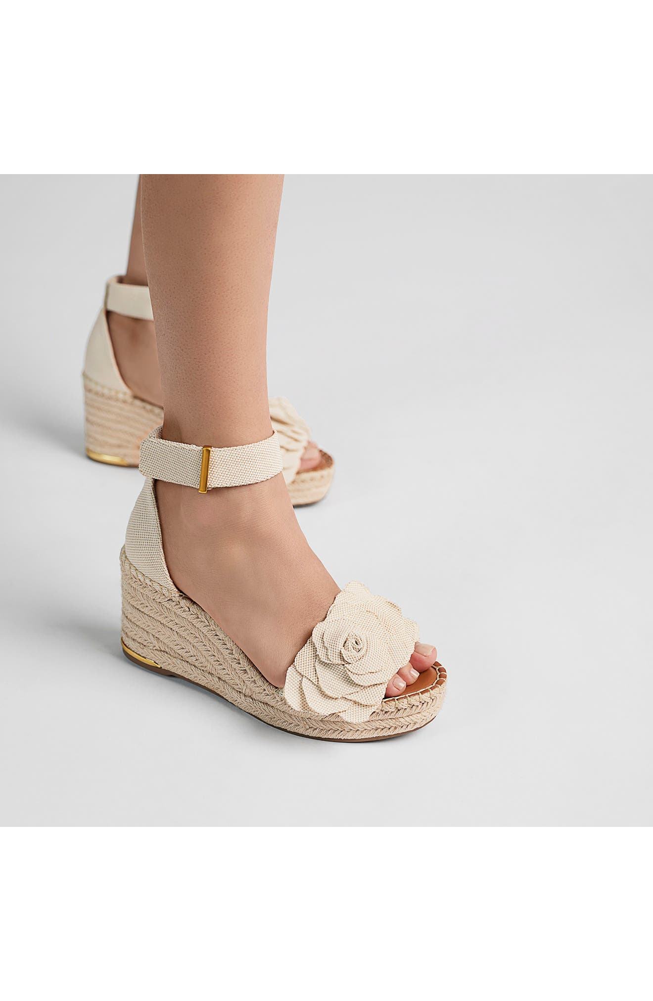 Franco Sarto Clemens Ankle Strap Platform Wedge Espadrille Sandal, Alternate, color, 