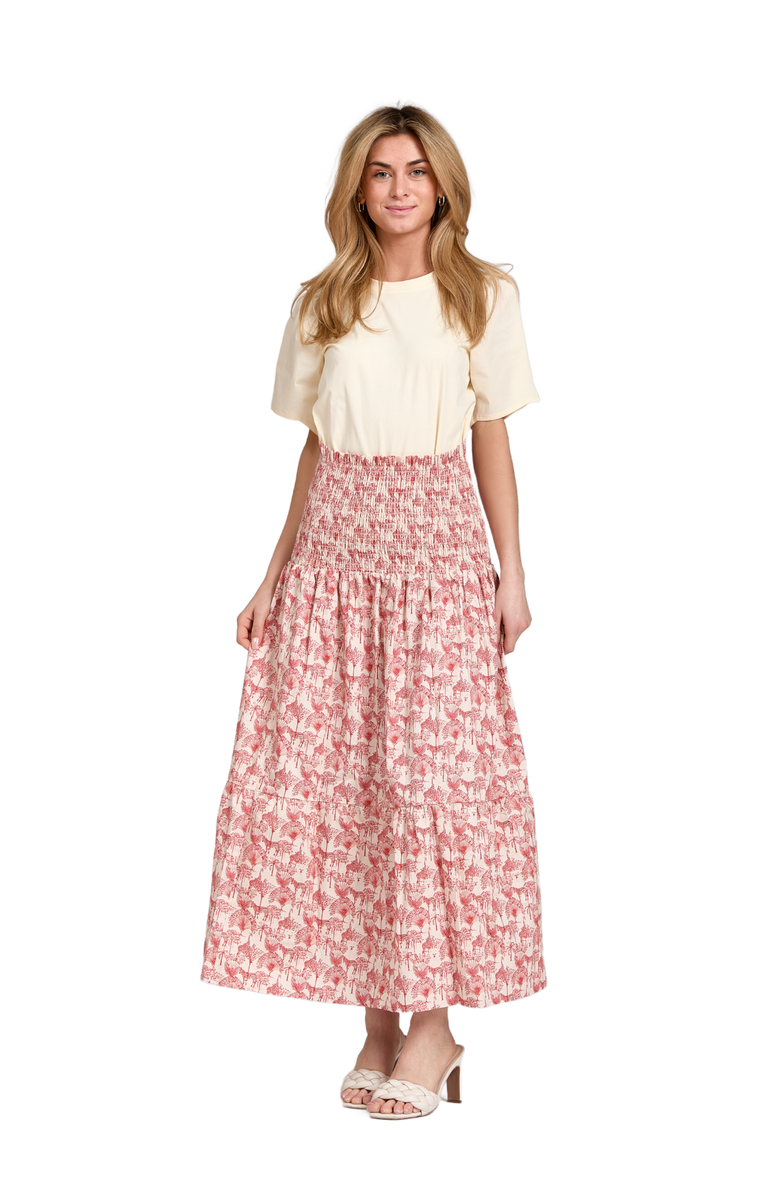 Taylor Tillman Leah Skirt, Main, color, Red Safari