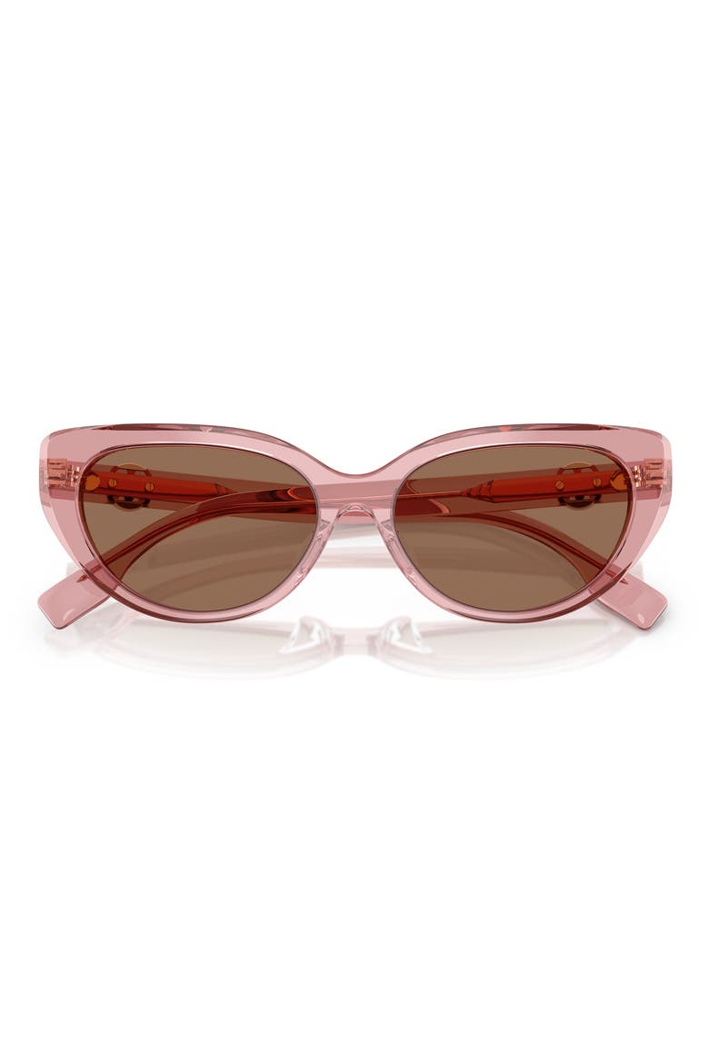 55mm Cat Eye Sunglasses, Alternate, color, PINK