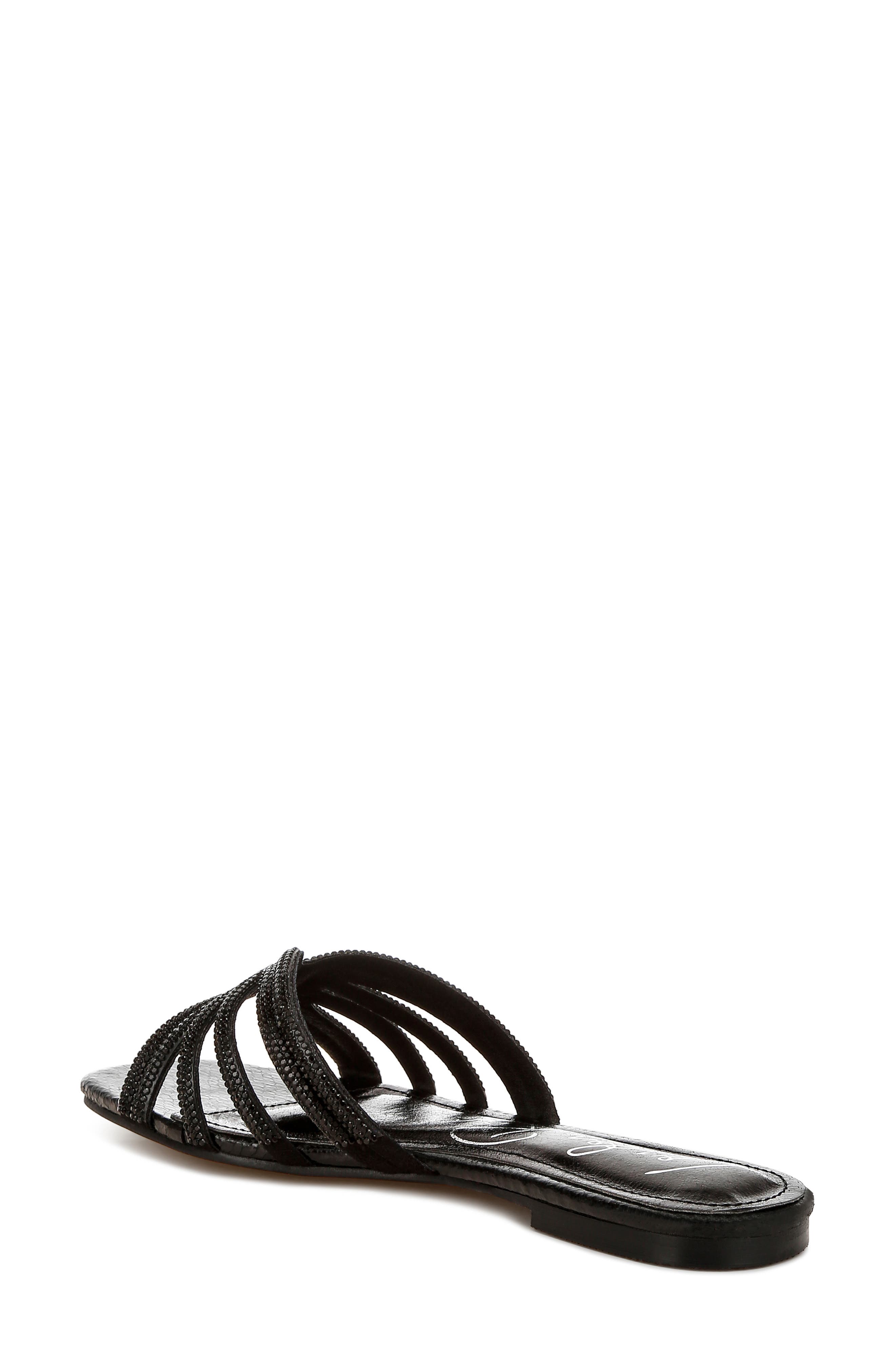 LONDON RAG Dindy Embellished Slide Sandal, Alternate, color, Black