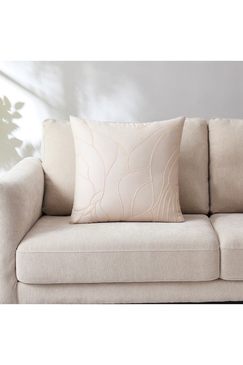 Kinoko Cotton Pillow Cover, Alternate, color, French Oak