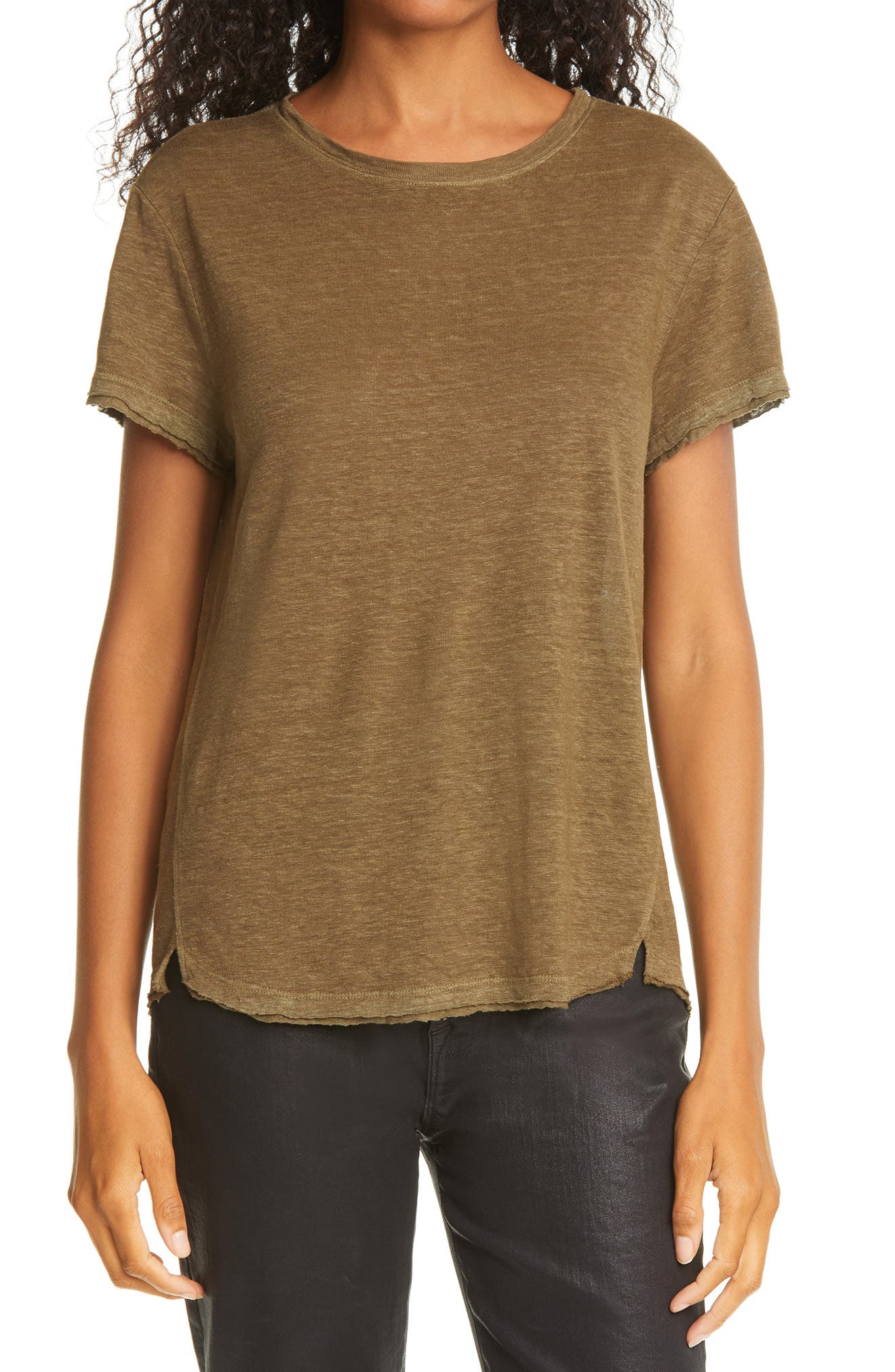 FRAME Easy True Organic Linen T-Shirt