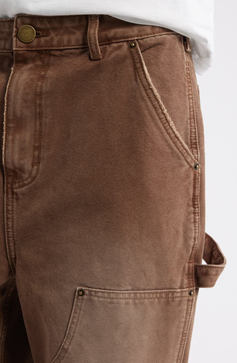 Elwood Industry Cotton Canvas Carpenter Pants, Alternate, color, Brown