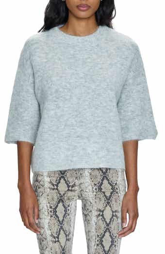 Three-Quarter Sleeve Alpaca Blend Sweater