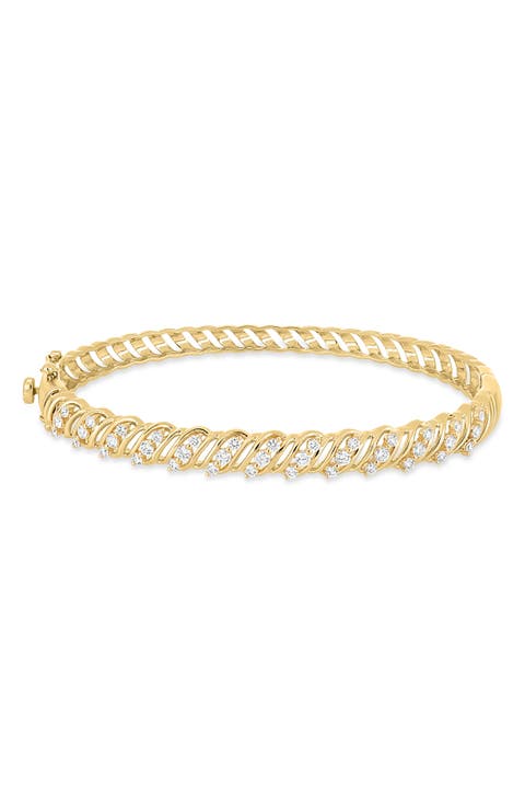Florentine Diamond Bangle Bracelet