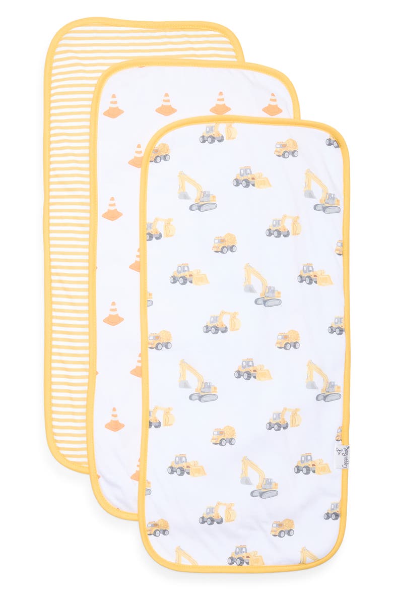 Dozer Assorted 3-Pack Burp Cloths, Main, color, DOZER