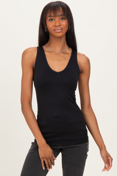 Sleeveless Fitted Tank Top