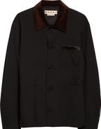 Marni Boxy Mixed Media Jacket