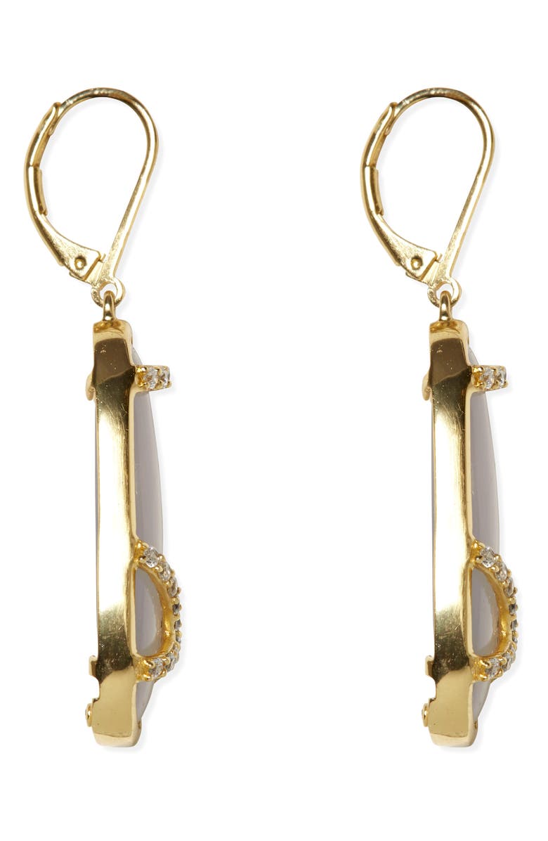 Sole Society Agate Drop Earrings, Alternate, color, 
