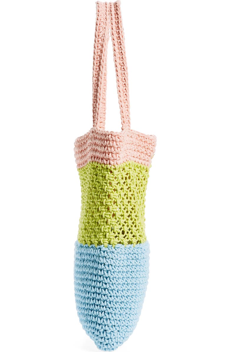 Lele Sadoughi Crochet Tote Bag, Alternate, color,