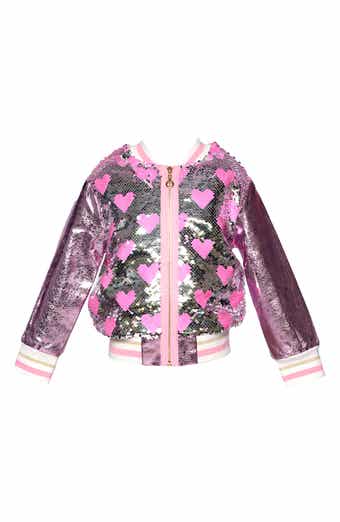 Baby Sara Kids' Heart Sequin Jacket