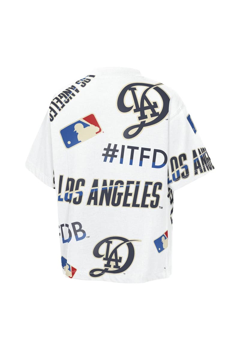 Youth Outerstuff  White Los Angeles Dodgers Circus Catch T-Shirt, Alternate, color, White