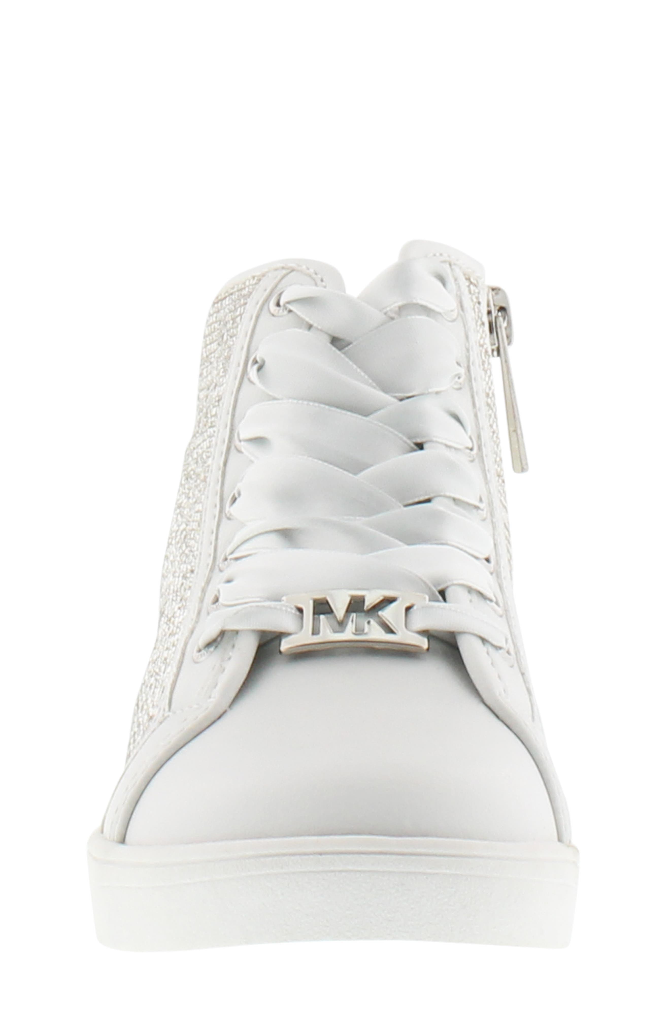MICHAEL Michael Kors Ollie Light Crystal High Top Sneaker, Alternate, color, 