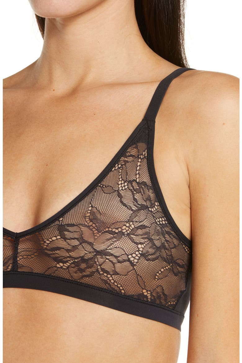 Pure 360 Reversible Bralette, Alternate, color, BLACK