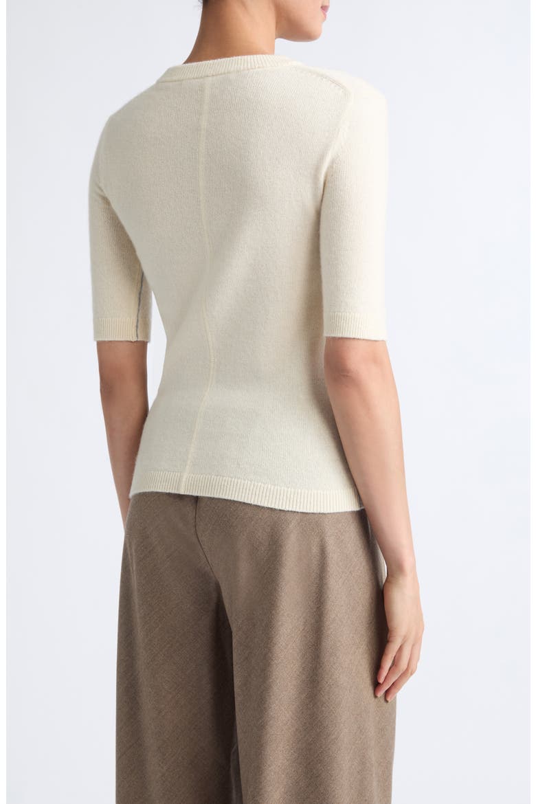 Recycled Cashmere & Cotton Sweater, Alternate, color, IVORY