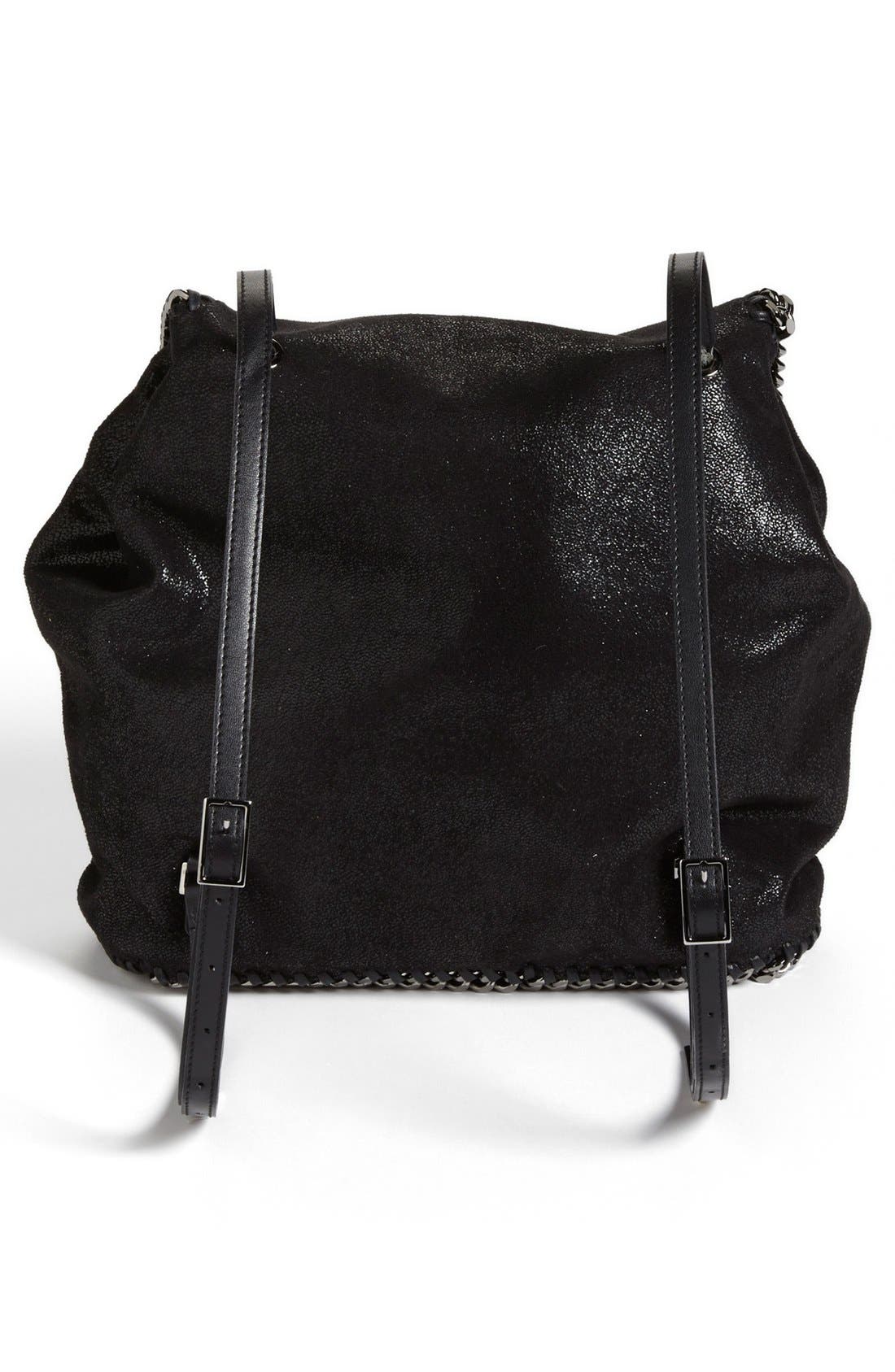 'Falabella - Shaggy Deer' Backpack, Alternate, color, BLACK