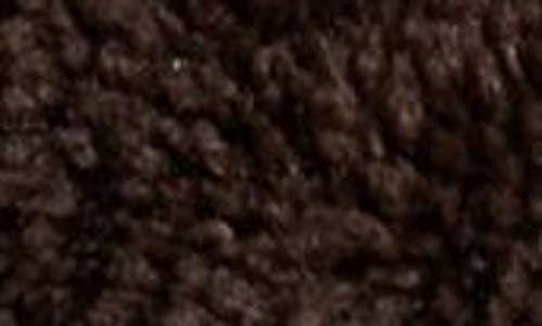 Topshop Hammered Handle Faux Fur Handbag In Brown
