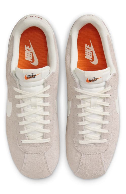 Nike Cortez Suede Sneakers In Gray And White