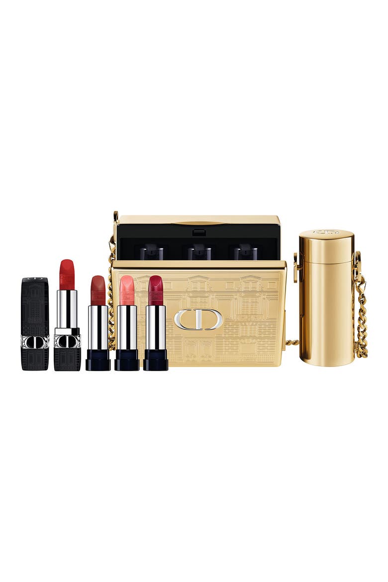 Rouge Dior Minaudière Lipstick Case & Lipstick Refill Set, Main, color, NO COLOR