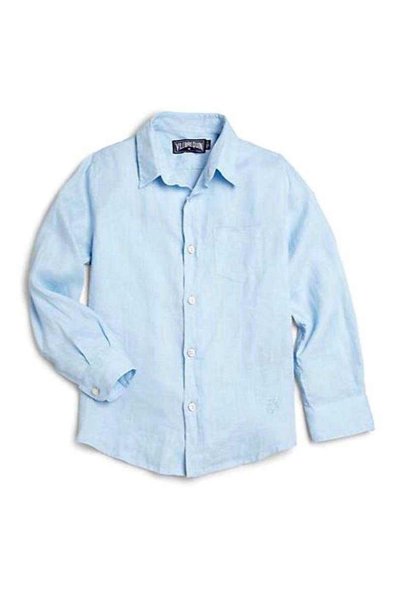 Linen Shirt, Main, color, BLUE