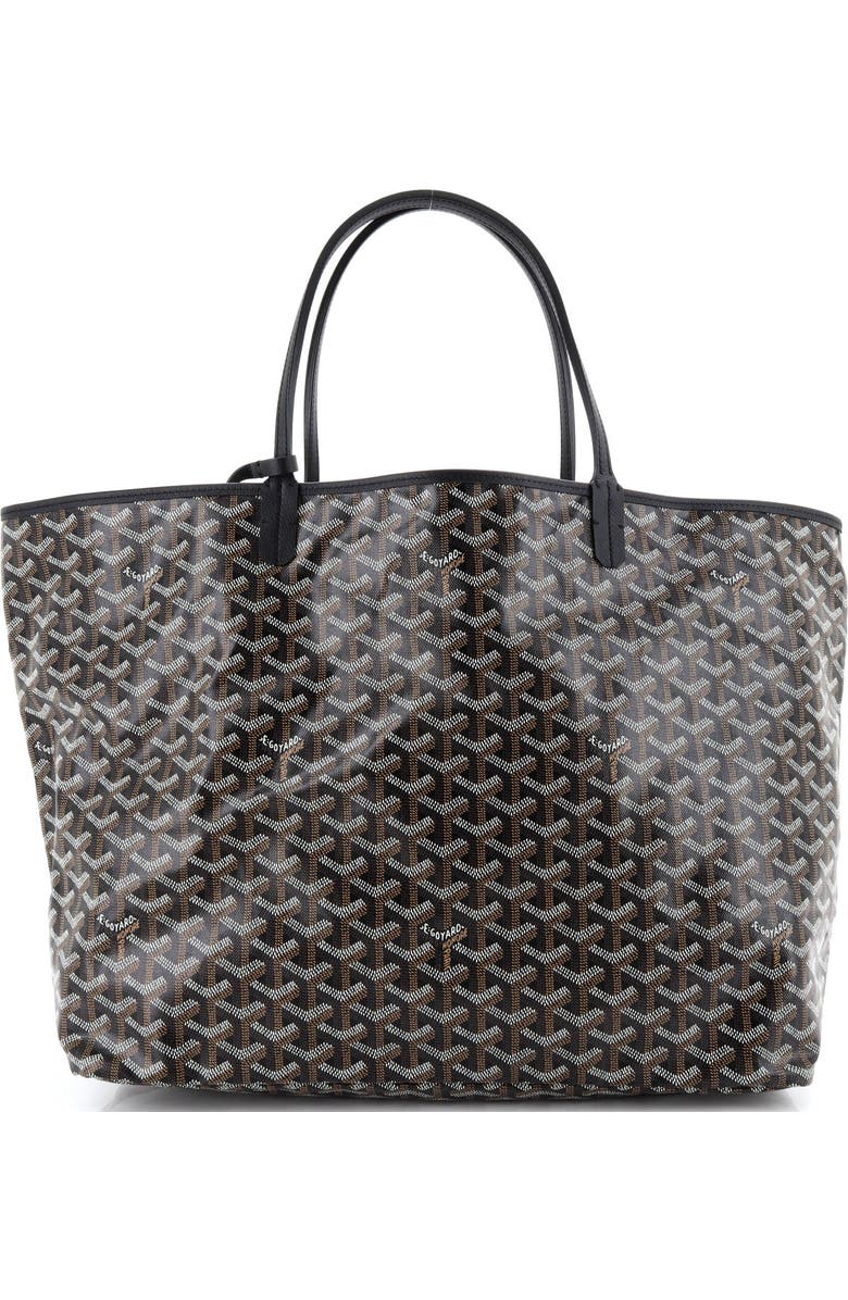 Pre-Owned Goyard Saint Louis Tote Coated Canvas GM, Alternate, color, Black