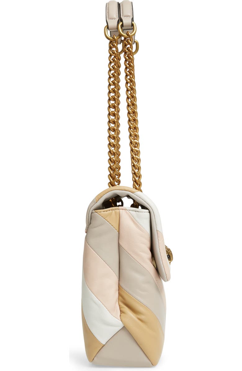 Kurt Geiger London Kensington Stripe Leather Shoulder Bag, Alternate, color,