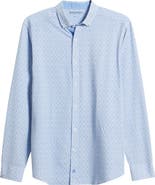Johnston & Murphy XC+™ Football Print Performance Button-Down Shirt