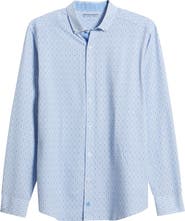 Johnston & Murphy XC+™ Football Print Performance Button-Down Shirt