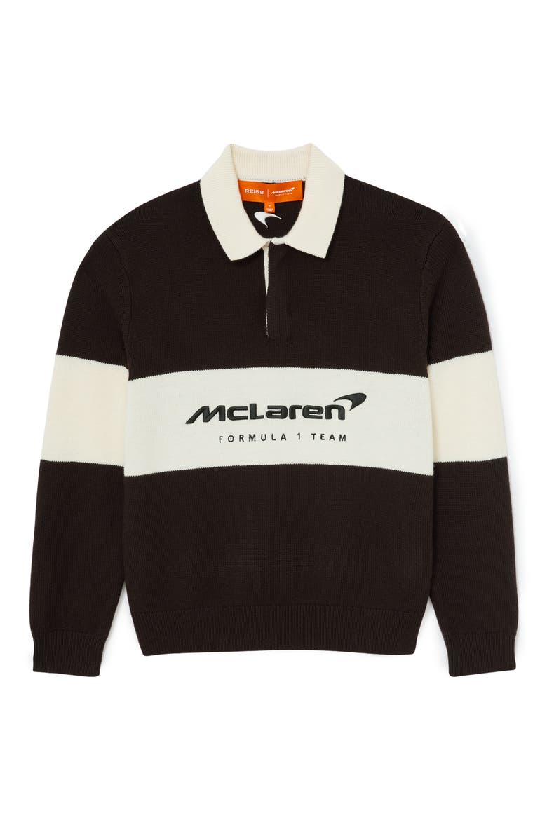 Elson Wool Rugby Shirt, Alternate, color, CHOCOLATE BROWN