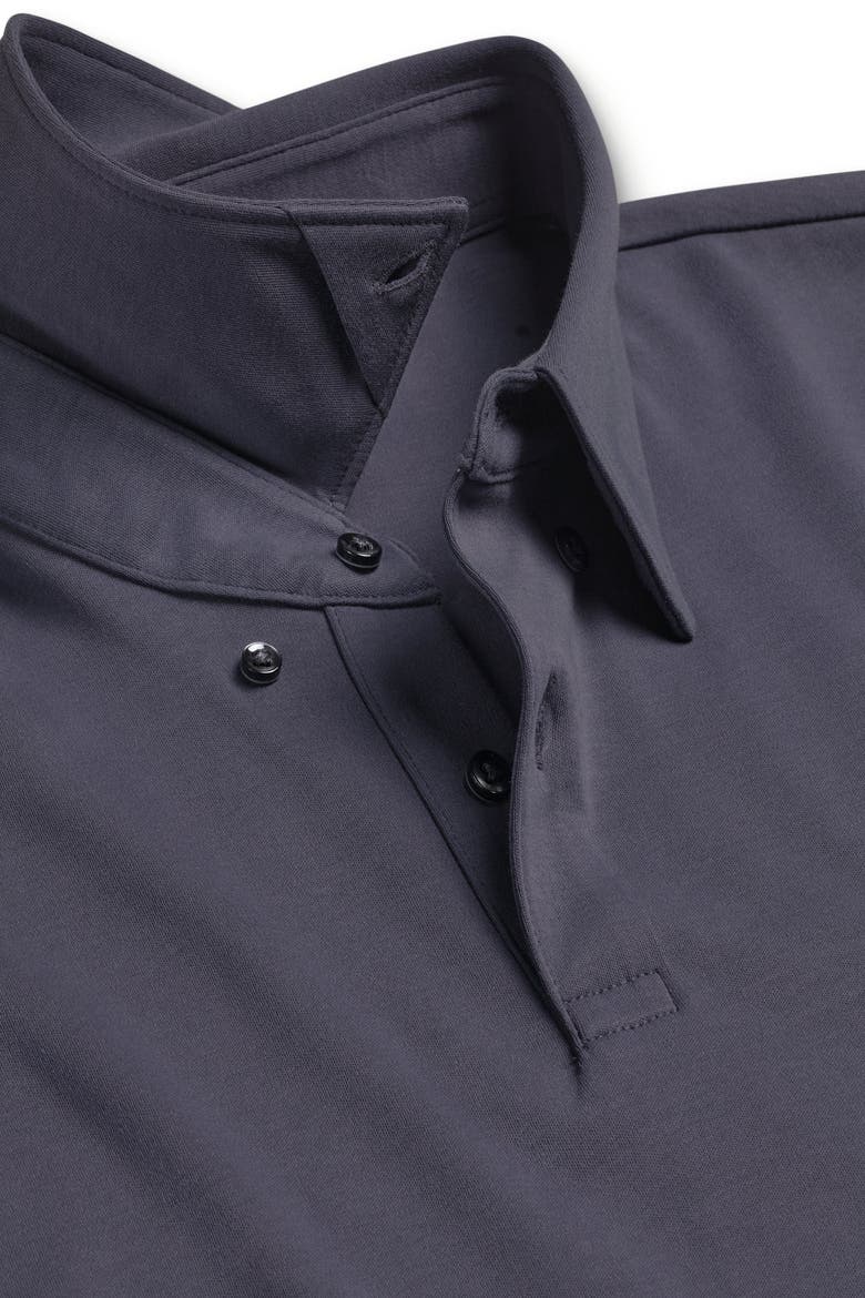 Plain Short Sleeve Jersey Polo, Alternate, color, Dark Mauve