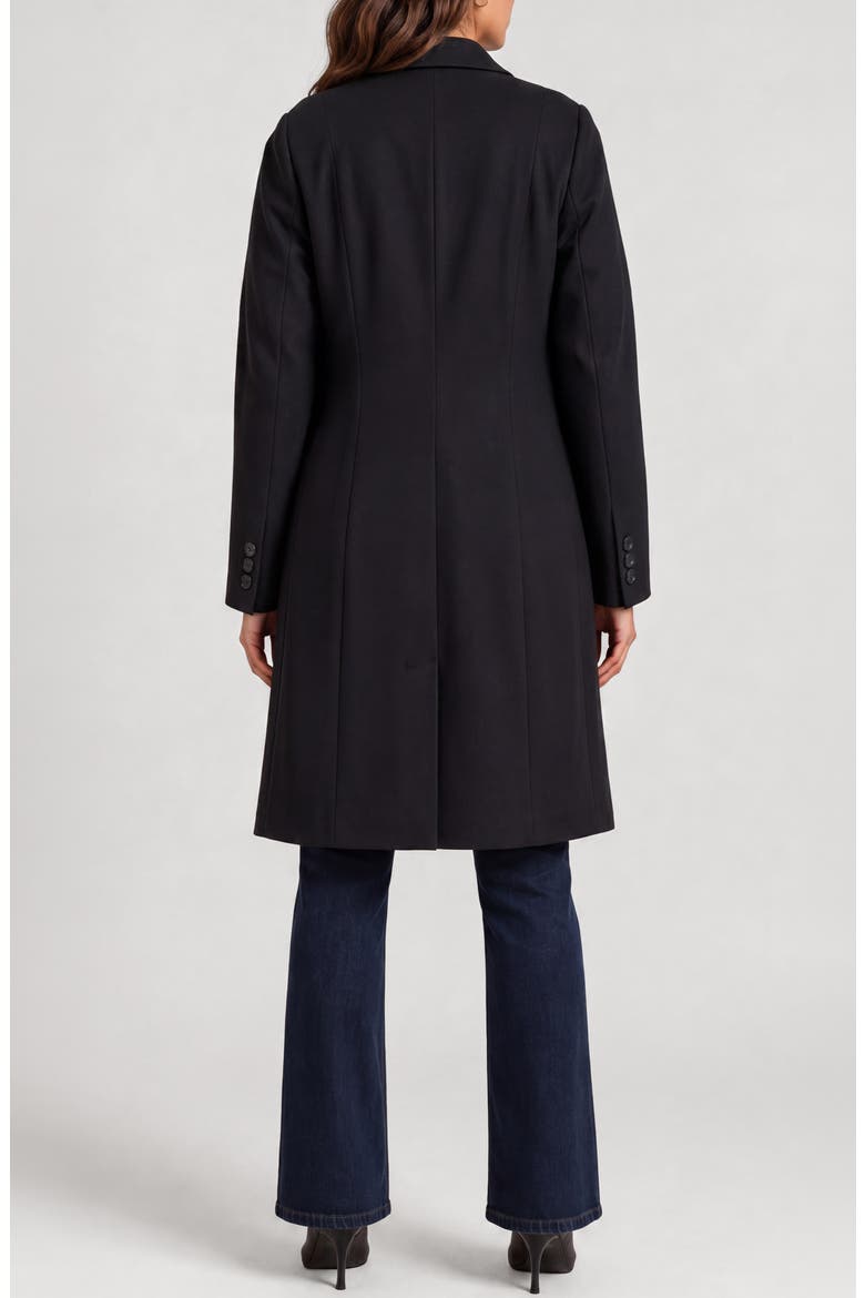 Notched Collar Blazer Coat, Alternate, color, BLACK