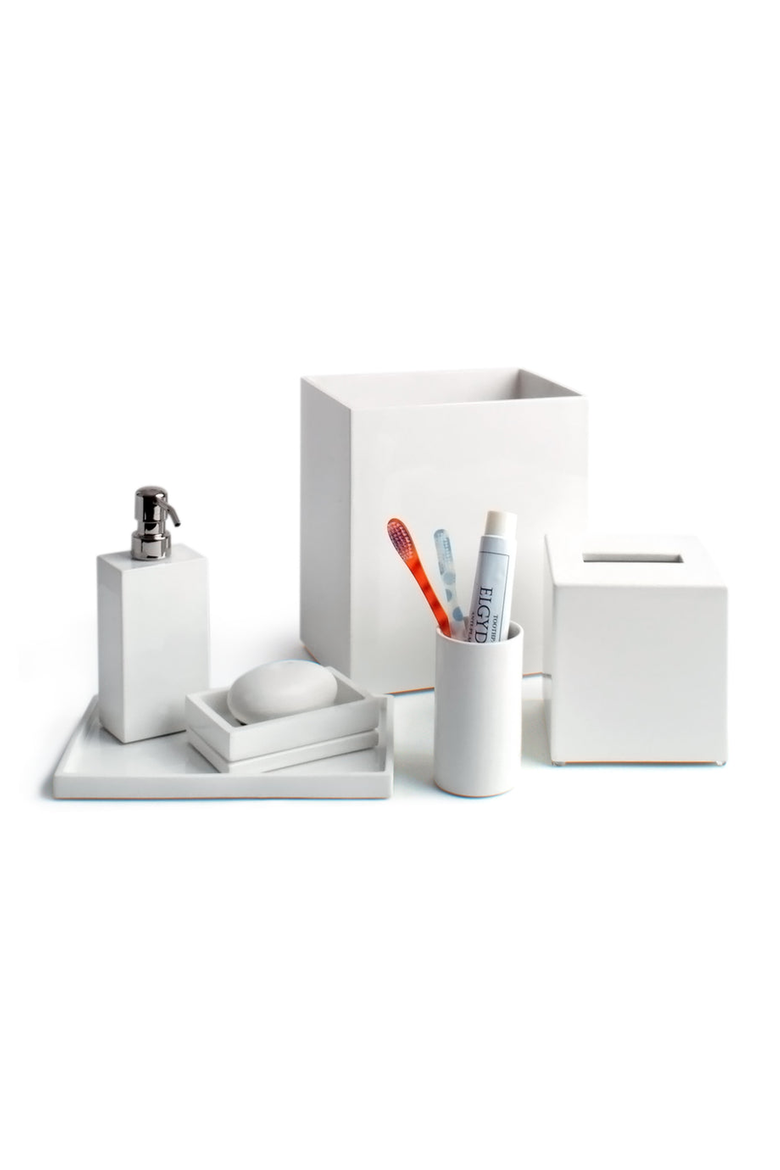 Lacquer Soap Dispenser, Alternate, color, White